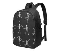 Zaino per laptop da 17 pollici con zaini per borse scolastiche in | Sinistra E Destra Cervello Stampato College Bookbag Daypack Business Work Computer Per Business School Escursionismo
