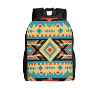 Zaino per laptop da uomo, stile boho, con fantasia, ideale per i viaggi.