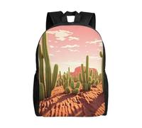 Zaino per laptop da uomo, zaino da viaggio per il deserto dei cactus.