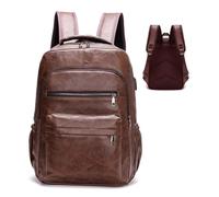Zaino per laptop da viaggio, borsa per laptop da borsa per casual | Impermeabile e resistente all'usura, grandi borse per laptop, borse a tracolla universitaria, Marrone scuro, Consulte la