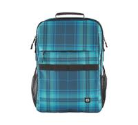 Zaino per laptop HP Tartan Campus XL blu a quadri imbottito per 13 14 15,6