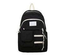 Zaino per laptop in nylon, scomparto per laptop da 17", resistente all'acqua, antifurto, tasca nascosta, compatibile con il bagaglio a mano.