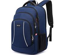 Zaino per laptop, per uomini e donne, zaino da lavoro impermeabile e da viaggio, zaino per laptop da 17,3 pollici per uso quotidiano, blu