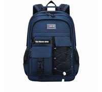 Zaino per laptop resistente, borsa per libri per la scuola media e superiore, borsa impermeabile da viaggio per uomo e donna (nero)