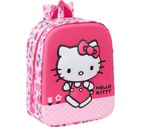 Zaino per l'asilo nido Hello Kitty 3D per bambini - Zaino prescolare con rilievo per bambini e bambine - Zaino per l'asilo nido dal design divertente e originale, comodo e sicuro⚫ Spedizione GRATUITA 