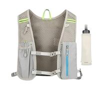 Zaino per l'idratazione - Zaino per escursionismo | Zaino per acqua riflettente | Zaino per idratazione da corsa | Serbatoio con tracolla regolabile riflettente con bottiglia morbida da 500 ml per