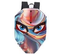 Zaino per moto a LED Controllo APP programmabile Zaino con guscio rigido dal design 3D abbagliante adatto per viaggi in bicicletta