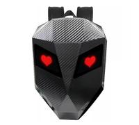 Zaino per Moto a LED, Zaino Knight a LED Programmabile, Zaino per Moto con Guscio Rigido Impermeabile, Zaino per Laptop con Borsa per Casco, Borsa per Ciclismo