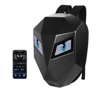 Zaino per motocicletta a LED Knight, schermo personalizzabile programmabile a colori fai da te, borsa impermeabile per casco portatile Hard Shell per viaggi in moto