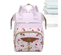 Zaino per pannolini - Grande borsa per maternità impermeabile con cinghie per passeggino, organizer multi-tasca per bambino, fasciatoio da viaggio durevole | genitorialità per papà madre padre moglie