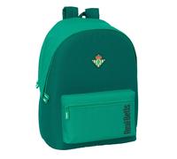 safta Real BETIS - Zaino per laptop da 15,6" e USB, ideale per giovani di diverse età, tessuto riciclato, comodo e versatile, qualità e resistenza, 31 x 18 x 44 cm, verde acqua, M, Casual