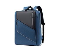 Zaino per PC portatili Zaino con USB Uomo Donna Ufficio Scuola Giunzione Multicolore Laptop Borsa Daypacks per Business Viaggio Lavoro Scuola Blu