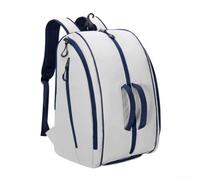 Zaino per pickleball junior, 1 confezione da 43 x 28 x 21,5 cm, borsa da tennis con più scomparti imbottiti, impermeabile, per giocatori e allenatori (grigio)