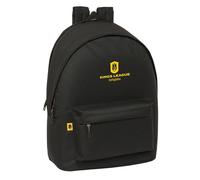 Safta KINGS LEAGUE - Zaino per laptop da 15,6" e USB, ideale per giovani di diverse età, tessuto riciclato, comodo e versatile, qualità e resistenza, 31 x 18 x 44 cm, colore: nero, Nero, Estándar,
