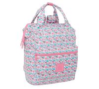 MOOS FLORES - Zaino per bambini con manici per laptop fino a 13", ideale per giovani di diverse età, comodo e versatile, qualità e resistenza, 27 x 19 x 40 cm, colore multicolore, multicolore,