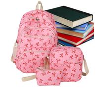 Zaino Per Ragazze - Backpack Trendy Bowknot Girls | Borsa Scolastica Estetica | Lo Zaino Scolastico Preppy | Spazioso Sacchetto Per La Scuola Spaziosa Viaggio Leggero Per Lavoro Per Studente Universit