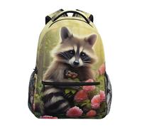 Zaino per scuola elementare con drago colorato e fiamma, per ragazzi e ragazze, 202a7083, One Size, Zaino daypack
