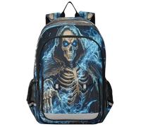 Zaino per scuola elementare e media, scheletro, magia, per bambini, per ragazzi, asilo, robusto, impermeabile, leggero, durevole, età 6-12 anni, Multicolore, Taglia unica