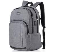 Zaino Per Scuola Superiore Media e Università, PC Portatile 17.3 Pollici con Porta di Ricarica USB - Per Uomo e Donna