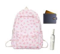 Zaino per studenti - borsa da scuola casual, borse da libro leggere per ragazze | Zaino per laptop spazioso e impermeabile con più scomparti zaini da scuola, rosa, Consulte la descripción