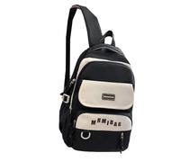 Zaino Per Studenti Con Impiombature In Colore A Contrasto Alla Con Cinghie Regolabili La Scuola E L'uso Casual Libri In Nylon Studenti