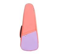 Zaino per ukulele da 23 pollici, leggero e resistente, in tessuto Oxford con imbottitura in cotone spesso, doppia tracolla regolabile per ukulele soprano, piccola chitarra, verde (Rosa)