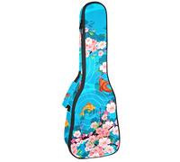 Zaino per ukulele da concerto, custodia per ukulele resistente con custodia, custodia per ukulele tenore soprano da 10 mm, borsa imbottita Sakura Goldfish Nice