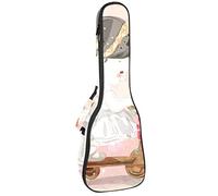 Zaino per ukulele da concerto, custodia per ukulele resistente con custodia, custodia per ukulele tenore soprano, 10 mm, borsa imbottita per ragazza adorabile