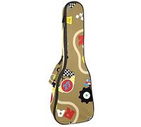 Zaino per ukulele da concerto, custodia per ukulele resistente con custodia, Ukulele tenore soprano, 10 mm, borsa imbottita per camion Race