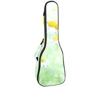 Zaino per ukulele da concerto, custodia per ukulele resistente con custodia, Ukulele tenore soprano 10 mm borsa imbottita Daisy Nature carina