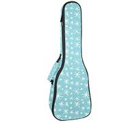 Zaino per ukulele da concerto, custodia per ukulele resistente con custodia, Ukulele tenore soprano da 10 mm, borsa imbottita disegnata a mano con motivo a stella esagonale