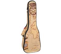 Zaino per ukulele da concerto, custodia per ukulele resistente con custodia, Ukulele tenore soprano da 10 mm, borsa imbottita con mappa del tesoro