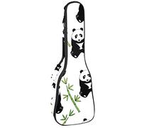 Zaino per ukulele da concerto, custodia per ukulele resistente con custodia, Ukulele tenore soprano da 10 mm borsa imbottita Panda National Treasure Bamboo