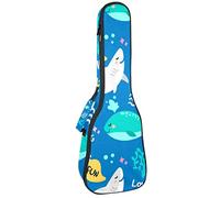 Zaino per ukulele da concerto, custodia per ukulele resistente con custodia, Ukulele tenore soprano da 10 mm, borsa imbottita, motivo a parole di animali