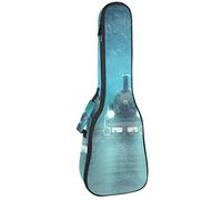 Zaino per ukulele da concerto, custodia per ukulele resistente con custodia, Ukulele tenore soprano da 10 mm borsa imbottita per ferrovia notte foresta