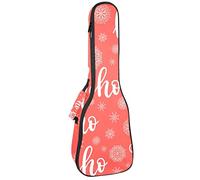 Zaino per ukulele da concerto, resistente con custodia per ukulele con custodia, per ukulele tenore da concerto soprano da 10 mm, borsa imbottita nera SheepsHo e fiocco di neve