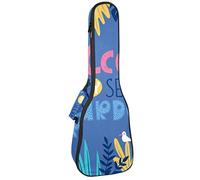 Zaino per ukulele da concerto, resistente con custodia per ukulele con custodia, per ukulele tenore da concerto soprano, 10 mm, borsa imbottita Welcome to My Secret Garden