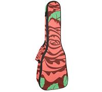 Zaino per ukulele da concerto, resistente con custodia per ukulele con custodia, per ukulele tenore da concerto soprano, 10 mm, borsa imbottita con rosa rossa