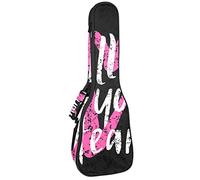 Zaino per ukulele da concerto, resistente con custodia per ukulele con custodia, per ukulele tenore da concerto soprano da 10 mm, borsa imbottita per segui il tuo cuore, colore: nero