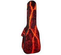 Zaino per ukulele da concerto, resistente con custodia per ukulele con custodia, per ukulele tenore da concerto soprano, 10 mm, borsa imbottita Magma Lava