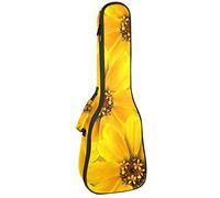 Zaino per ukulele da concerto, resistente con custodia per ukulele con custodia, per ukulele tenore da concerto soprano, 10 mm, borsa imbottita, colore: giallo margherita