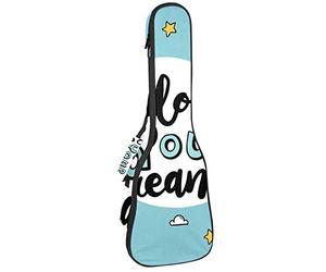 Zaino per ukulele da concerto, resistente con custodia per ukulele con custodia, per ukulele tenore da concerto soprano da 10 mm, borsa imbottita per seguire il tuo sogno