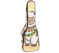 Zaino per ukulele da concerto, resistente con custodia per ukulele con custodia, ukulele tenore da concerto soprano da 10 mm, borsa imbottita nera SheepsAlpaca carina