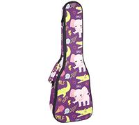 Zaino per ukulele da concerto, resistente con custodia per ukulele con custodia, ukulele tenore da concerto soprano, 10 mm, borsa imbottita a forma di elefante, coccodrillo