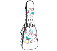 Zaino per ukulele da concerto, resistente con custodia per ukulele con custodia, ukulele tenore da concerto soprano da 10 mm, borsa imbottita da 10 mm, con pecore nere, carina disegnata a mano Buon