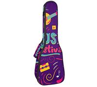 Zaino per ukulele da concerto, resistente con custodia per ukulele con custodia, ukulele tenore da concerto soprano da 10 mm, borsa imbottita nera, strumento da pastorello, chitarra, violino jazz