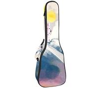 Zaino per ukulele da concerto, resistente con custodia per ukulele con custodia, ukulele tenore da concerto soprano, 10 mm, borsa imbottita per pittura Watecolor Castello