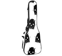 Zaino per ukulele da concerto, resistente con custodia per ukulele con custodia, ukulele tenore da concerto soprano, 10 mm, borsa imbottita con motivo alieno