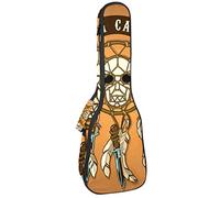 Zaino per ukulele da concerto, resistente con custodia per ukulele con custodia, ukulele tenore da concerto soprano 10 mm, borsa imbottita colorata per motociclisti, teschio morte