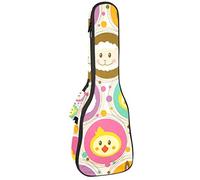 Zaino per ukulele da concerto, resistente con custodia per ukulele con custodia, ukulele tenore da concerto soprano, 10 mm, borsa imbottita con adorabile icona animale